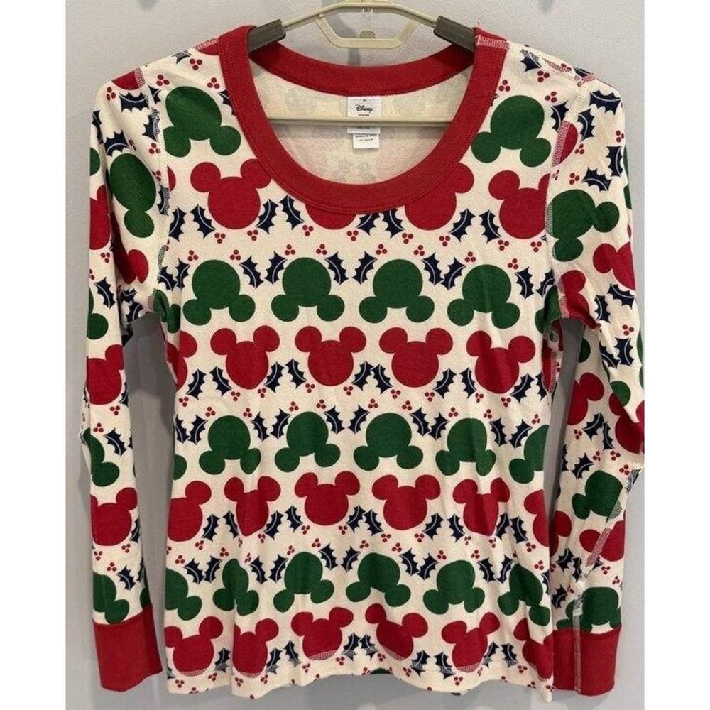 Hanna Andersson Disney Mickey Mouse Collection Pajamas Long Sleeve Top Adult M